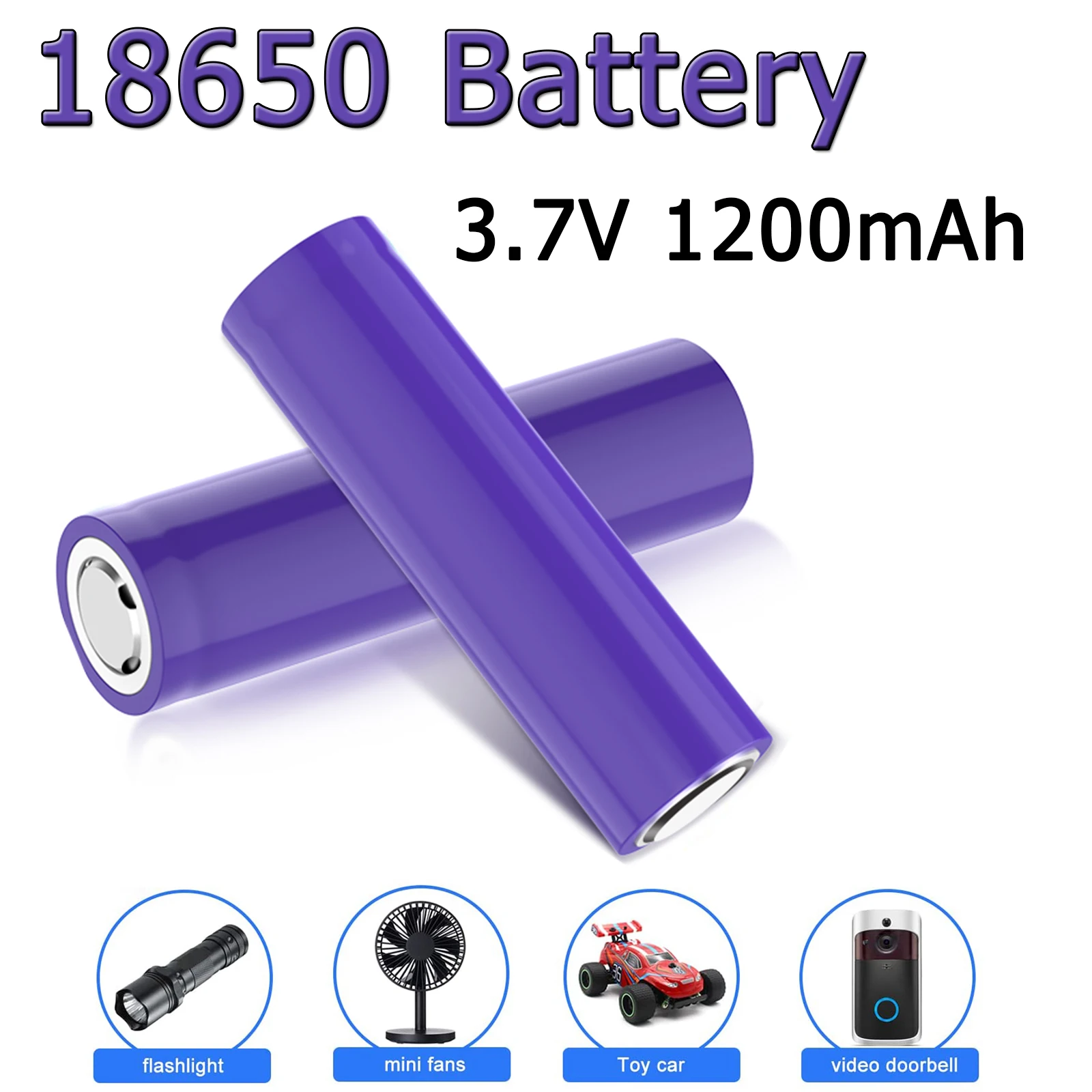 New 100% Original 18650 Battery  3.7V 1200mAh Lithium Rechargeable Battery Discharge 20A Max 35A Power Batteries