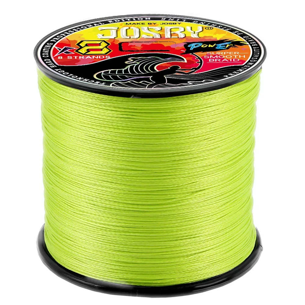 

JOSBY 8 Strands Braided Fishing Line 20-100LB Japan Multifilament PE Carp Fly Wire Pecsa 100M 300M 500M 1000M Fish Accessories