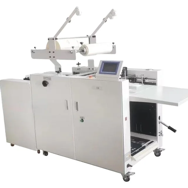 Factory Made Hydraulic Laminating Machine for A3 A4 Paper Desktop Anti Curl Hand Cranking 4 Blowing 2 Suction Paper Feeding