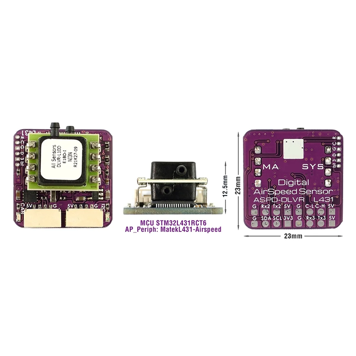 

SCLS For ASPD-DLVR DIGITAL AIRSPEED SENSOR for RC FPV Racing Freestyle Airplane Drone F765-Wing Flight Controller