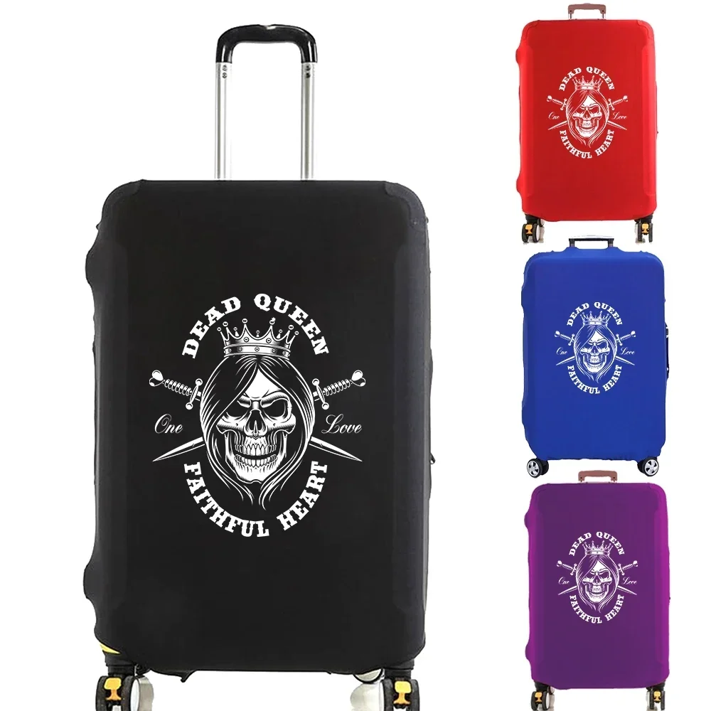 Luggage Cover Suitcase Protector Long Hair Skeleton Thicker Elastic Dust Covered for 18-32 Inch Trolley Case Travel Accessories