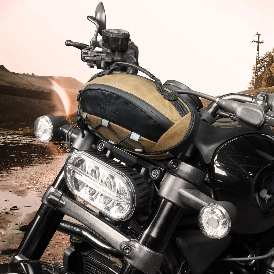 

Прочная парусиновая передняя вилка мотоцикла, сумка для инструментов, сумка для хранения багажа, седельная сумка для легкого доступа и безопасного хранения во время Long Ri