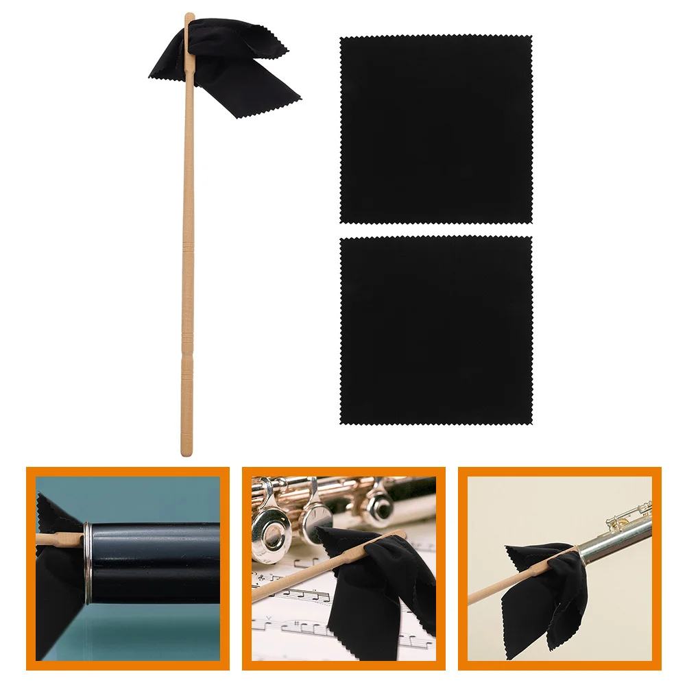 

1Set Flute Cleaning Tools with Rod and Ultra Soft Cloth for Effective Inside Cleaning and Extended Instrument Life