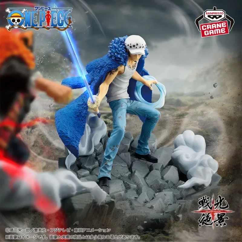 Bandai in Stock Original BANPRESTO ONEPIECE Anime Senko Superb View -TRAFALGAR.LAW&MARSHALL.D.TEACH- Action Figures Toys Model