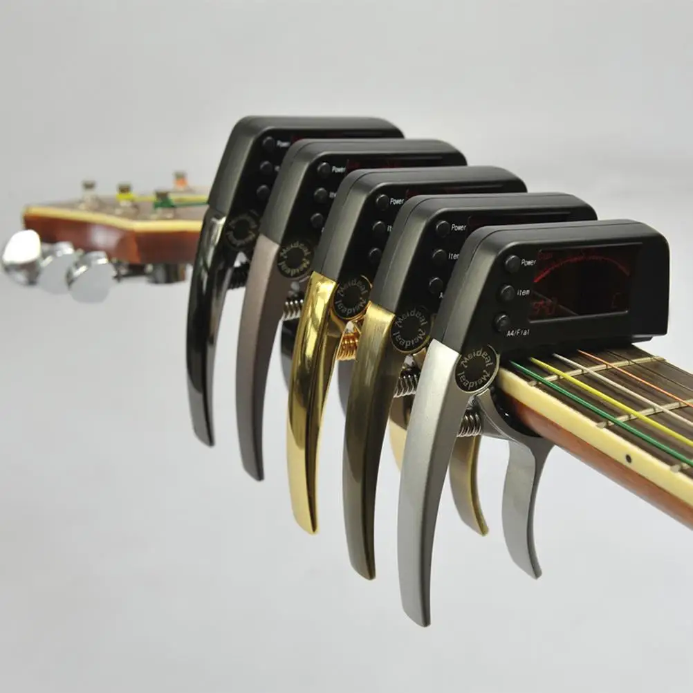 2 -In-1 Rapid Tuner Digital LCD Guitar Liquid Crystal Chromatic Acoustic Capo Ukulele