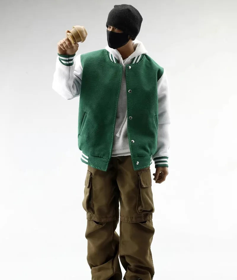 1/6 Scale Male Loose Casual Baseball Clothes Fashion Street Coat Jackets for 12in Action Figure Body Model Toys view 3