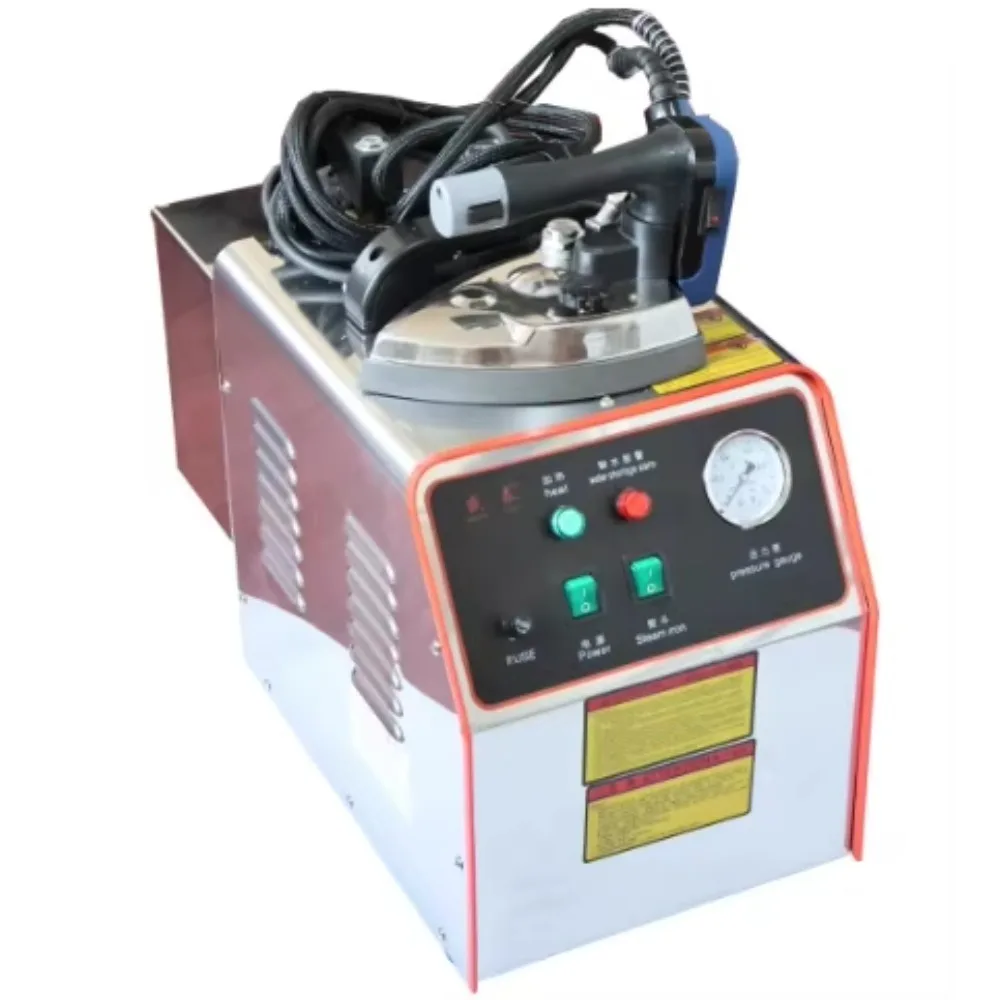 Commercial Laundry Ironing Machine, 2500W 220V Steam Boiler, 12kg Capacity, Apparel Garment Pressing Equipment