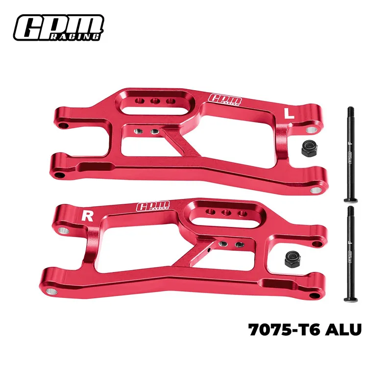 Brazos de suspensión inferiores delanteros de aleación GPM 7075 para TRAXXAS Mini XRT VXL 3S 10725