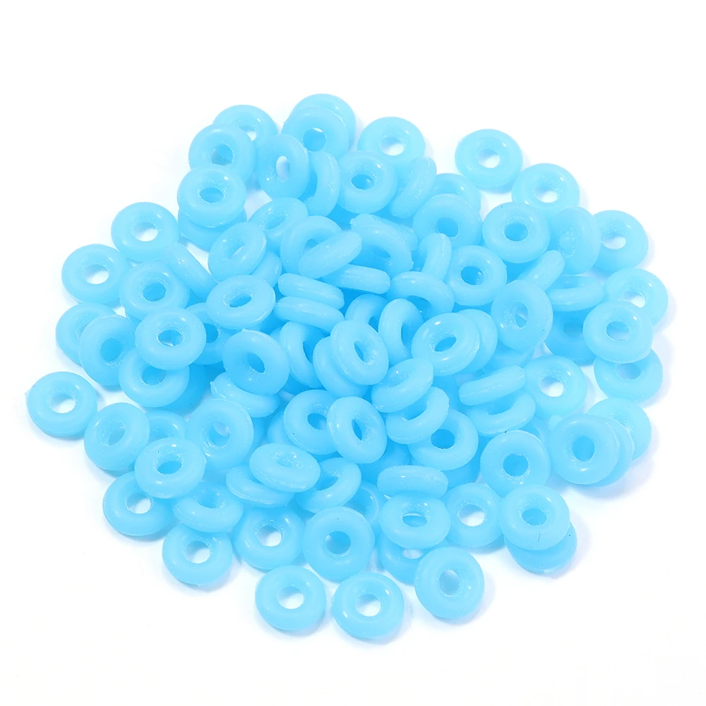 100 Stück Silikon-Gummi-Stopper-Ringe, bunte runde Positionierungsperlen für DIY-Schmuckherstellung, Armbänder, Halsketten, Zubehör – Detail 11