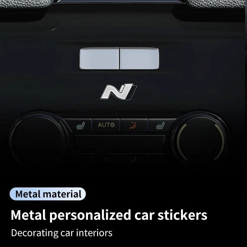 DIY Metal Car Logo Stickers Decorative Accessories For N Tucson IX35 I30 I20 Kona Coupe Veloster I40 Getz Ioniq Sonata Elantra