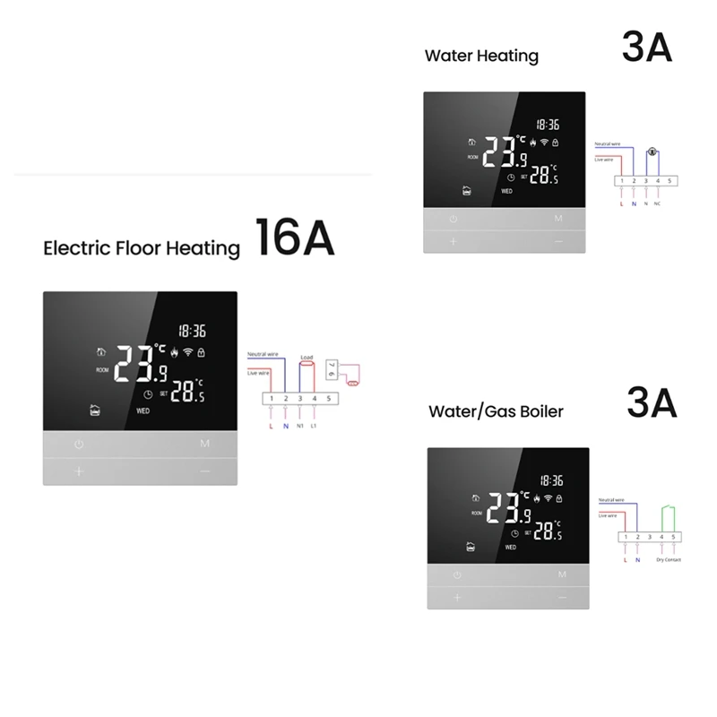 Tuya Wifi Slimme Thermostaat Temperatuurregelaar Voor Google Home Alexa