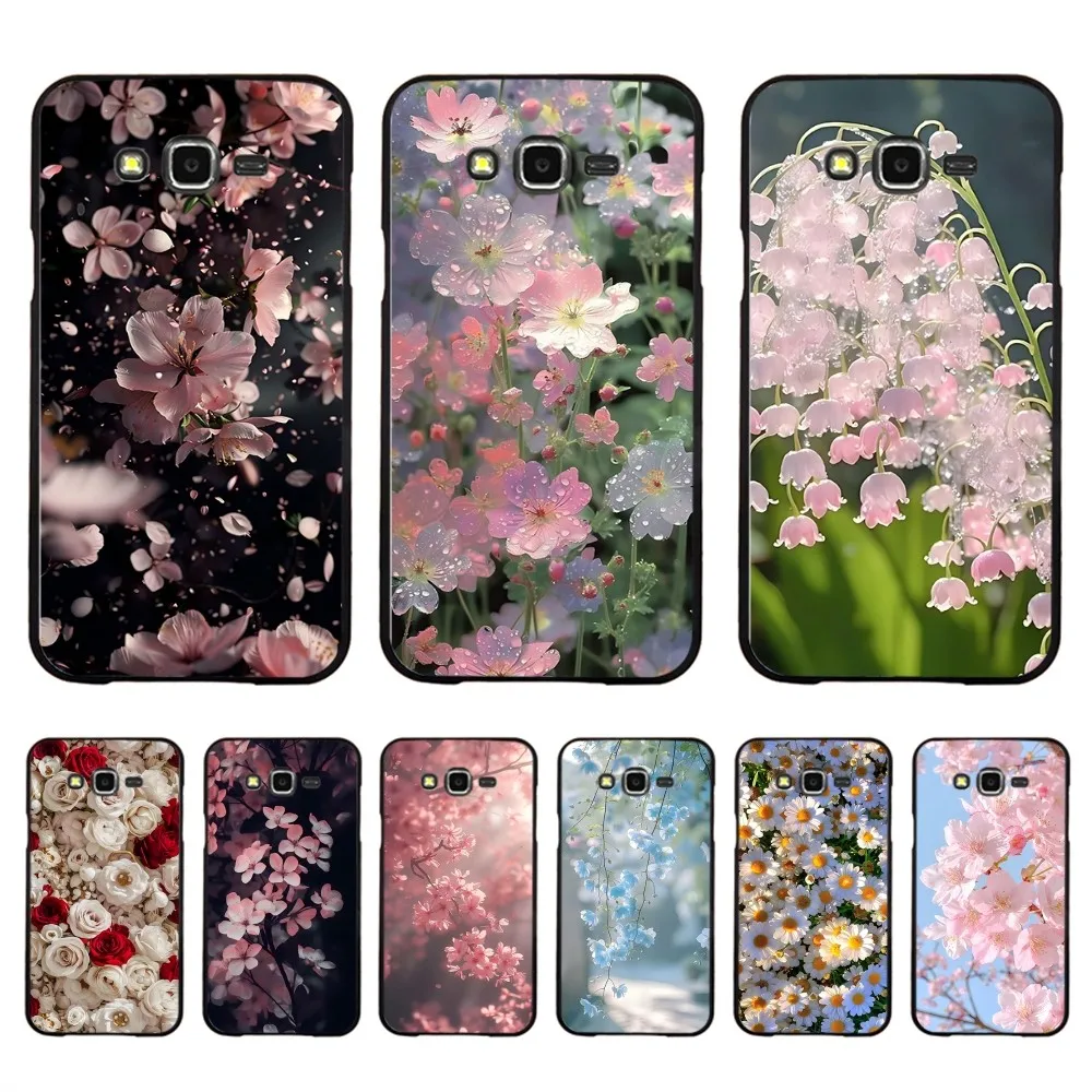 Pink Spring Cherry Blossoms Phone Case For Samsung J 7 plus 7core J7 neo J6 plus prime J6 J4 J5 Mobile Cover