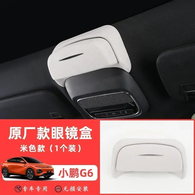 NONE Für Xpeng G6 Auto Gläser Fall Sonnenbrille Lagerung Clip Geändert Auto Top Lagerung Innen Anti-scratch-Schutz Auto Zubehör 7