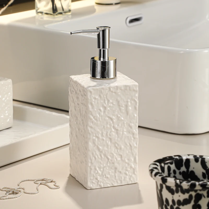 

shower gel shampoo separate bottles soap dispenser Water ripple lotion bottle Hotel hand sanitizer press bottle Bathroom