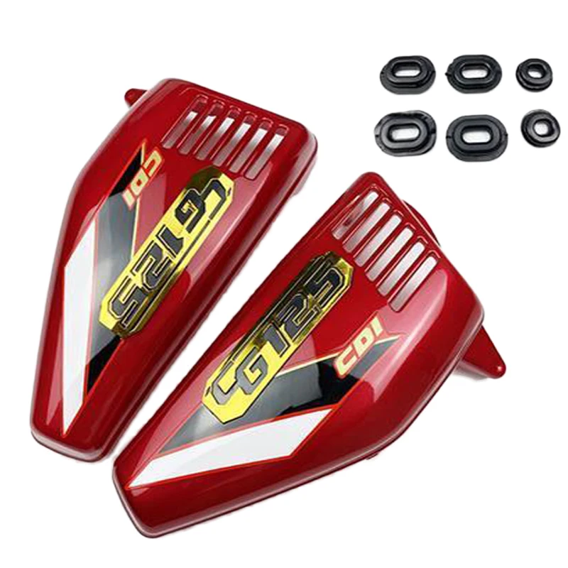

Motorcycle Body Parts of Side Covers for Honda Lifan Jialing Loncin Qjmotor Dayun CG125 CDI CG 125cc Plastic Battery Tool Panels