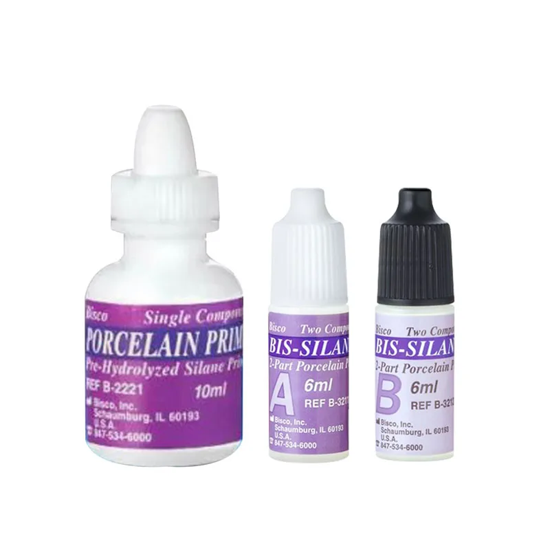 

Dental Material BISCO Ceramic Coating Primer Silane Coupling Agent Dental Porcelain Surface Treatment Agent B-2221P B-3210P