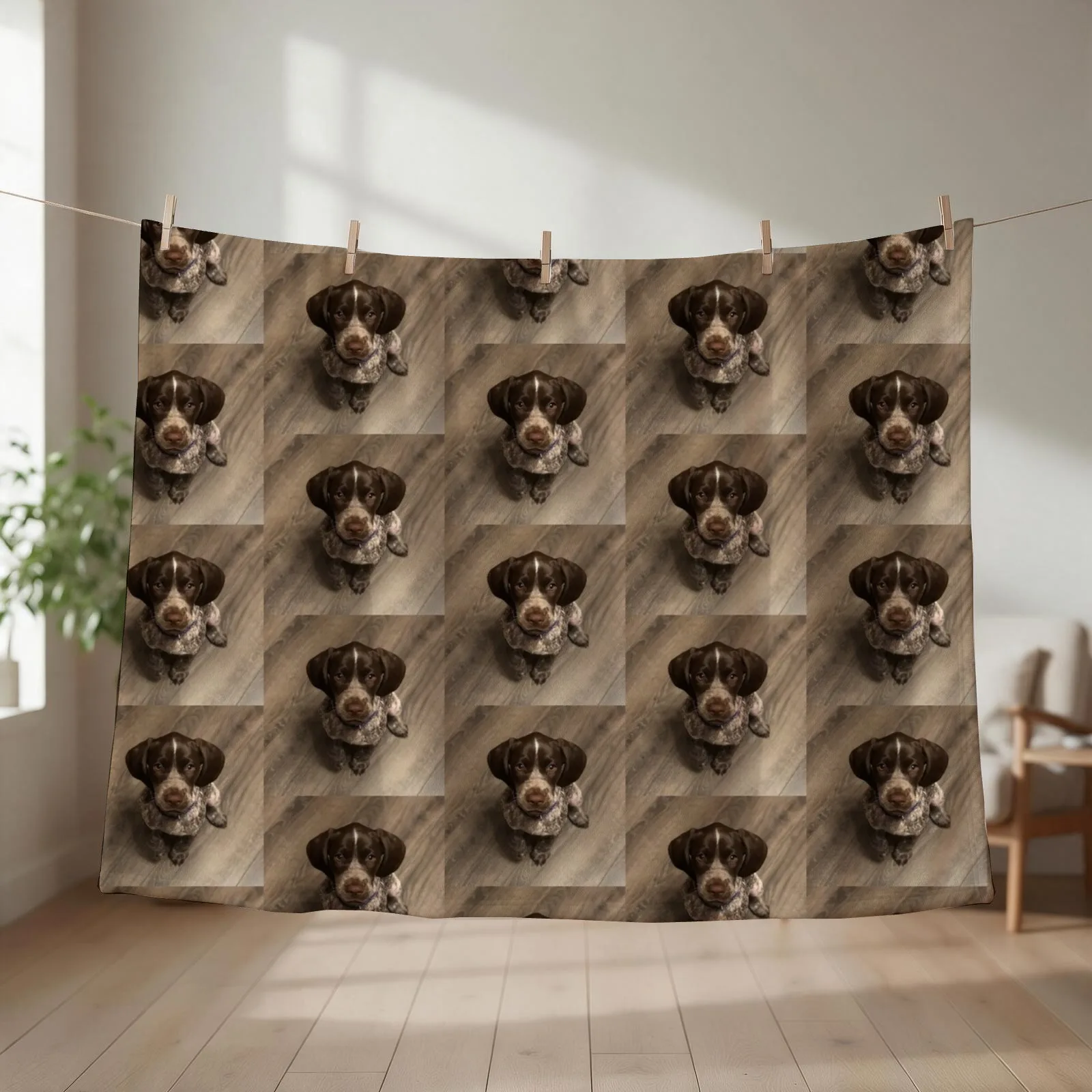 Sweet Little Pointer Puppy Throw Blanket Luxury Thicken Flannel Nap Blankets Sofas Of Decoration Blankets