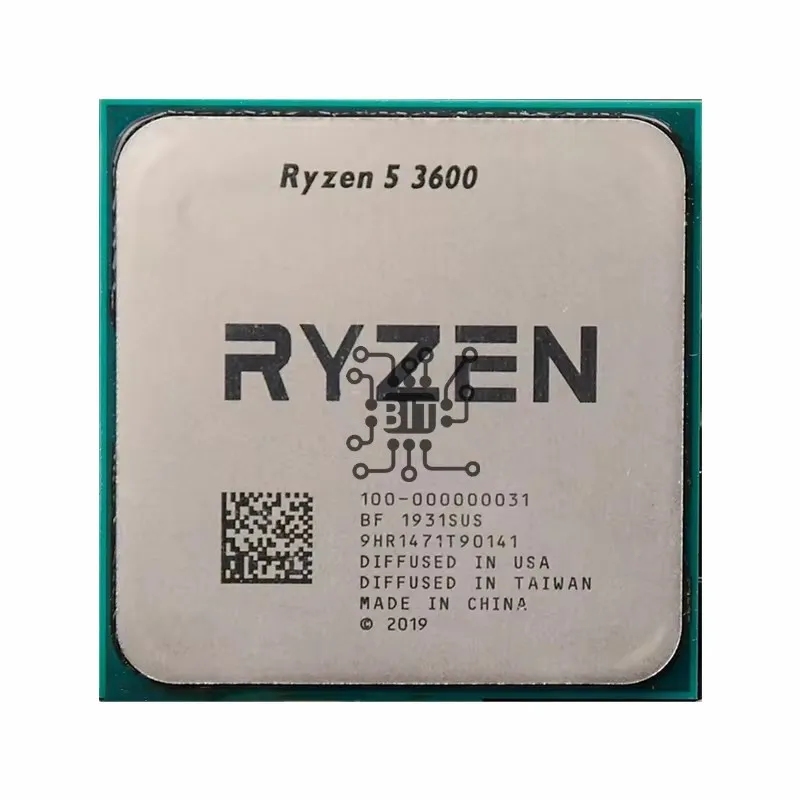 Ryzen-procesador de seis núcleos de CPU y 12 hilos, 5, 3600, R5, 3600, 3,6 GHz, 7NM, 65W, L3 = 32M, 100-000000031, enchufe AM4