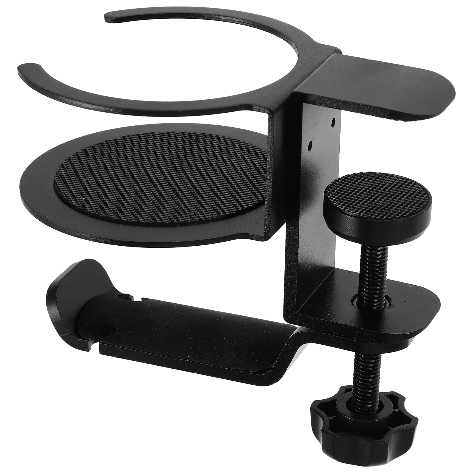 

Adjustable 360° Rotating Headphone Cup Holder Clamp For Desk Gaming Pc Accessories Space Saving With Silicone Protection For