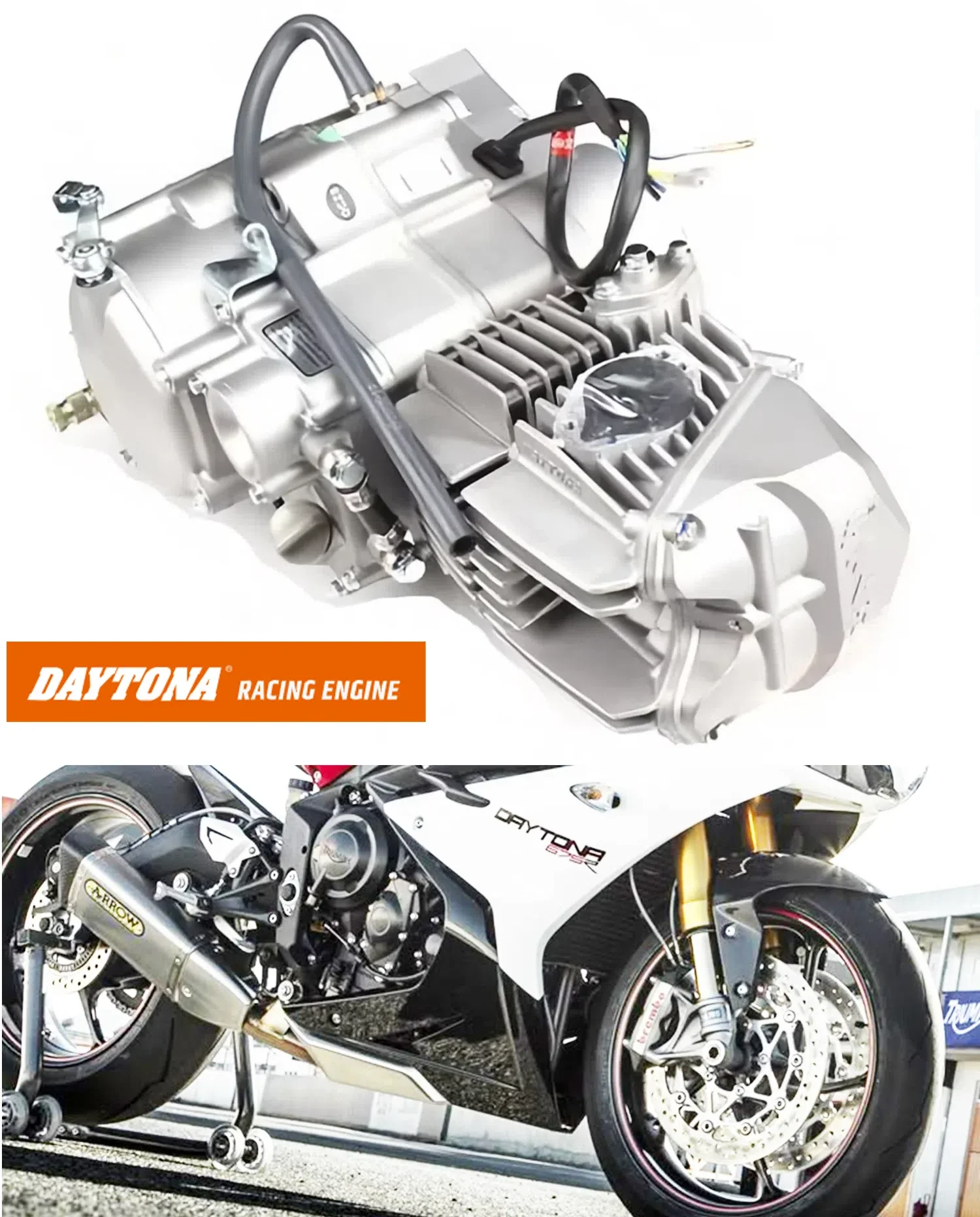 

Original DAYTONA ANIMA 190FLX FSM 4 Valve Kick Start Engine Parts For Yamaha Kawasaki CRF450 GY6 ATVs Pit Dirt Bike Accessorie