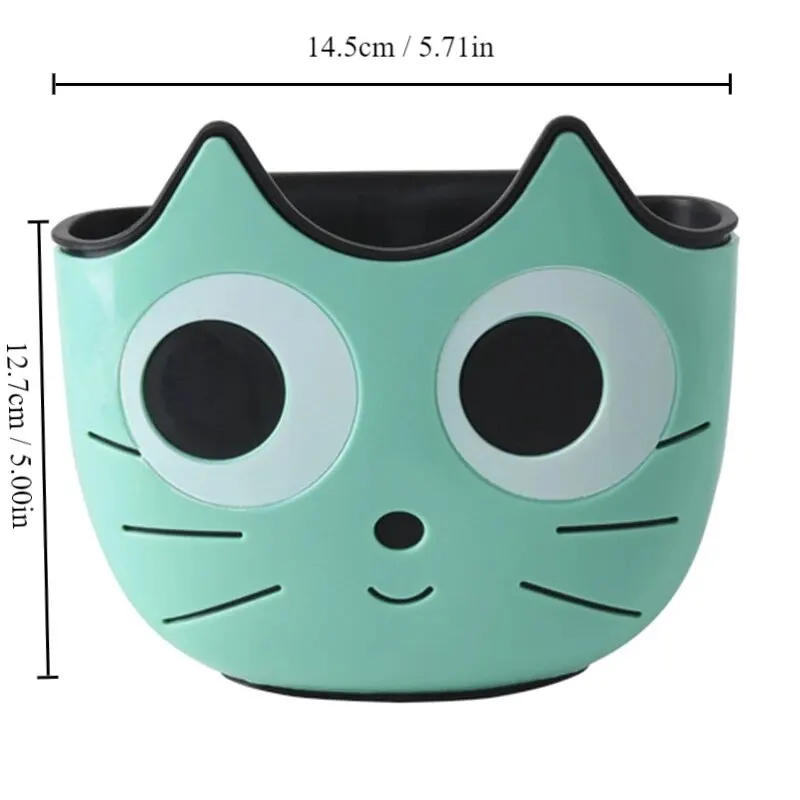 1Pc Cartoon Cat Creative Sink Drainage Bag Kitchen Storage And Hanging Basket Storage And Drainage Rack Hanging Bag