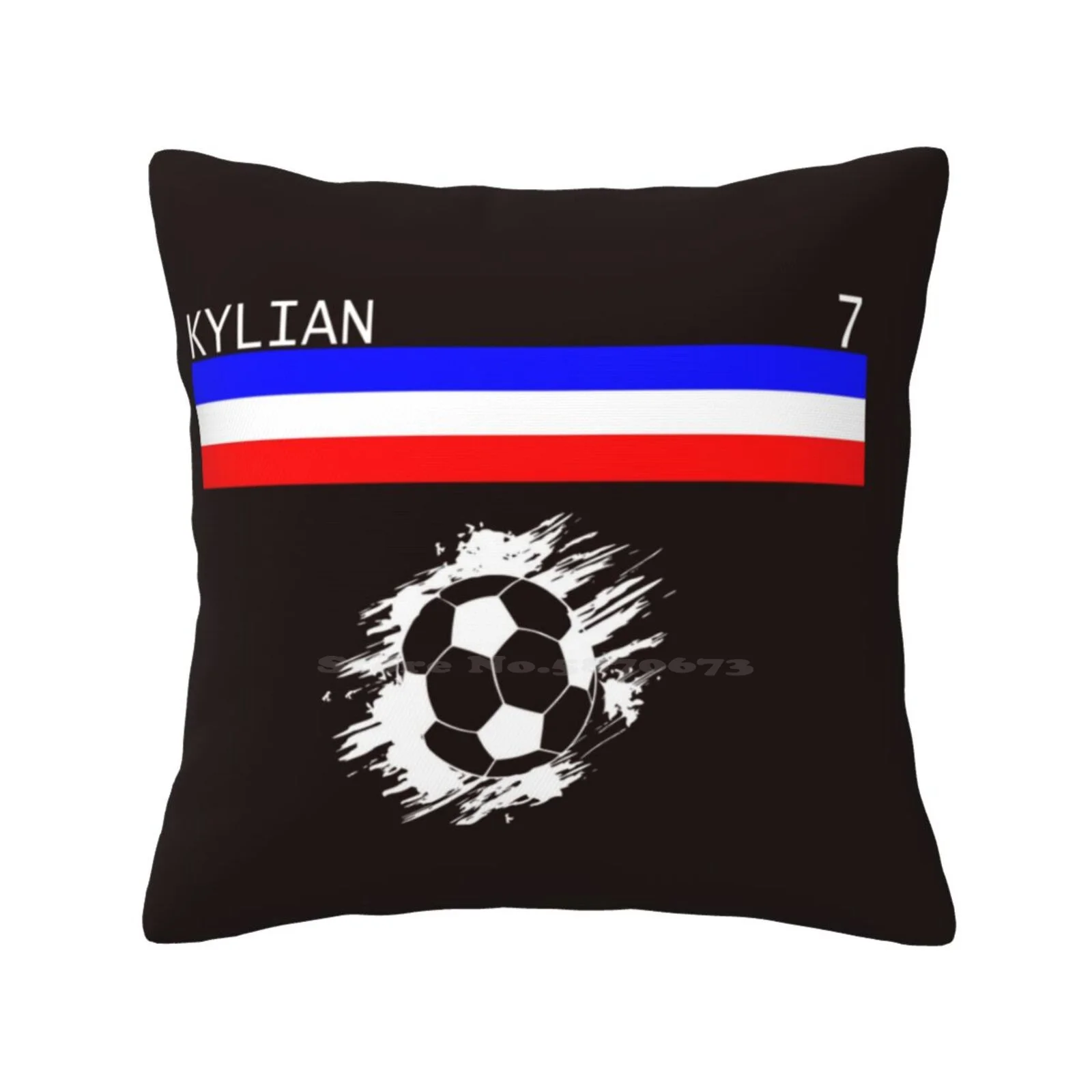 Kylian Home Sofa Car Waist Throw Pillowcase Kylian Football French