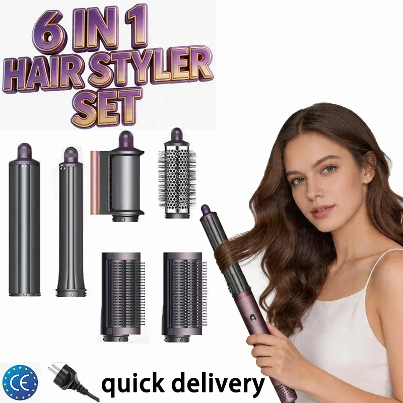 

6 in 1 Hair Styler & Hairdryer Brush 110000 RPM High-Speed Hair-care Negative Ionic Blow Dryer Fast Drying,Multi Hair Styler