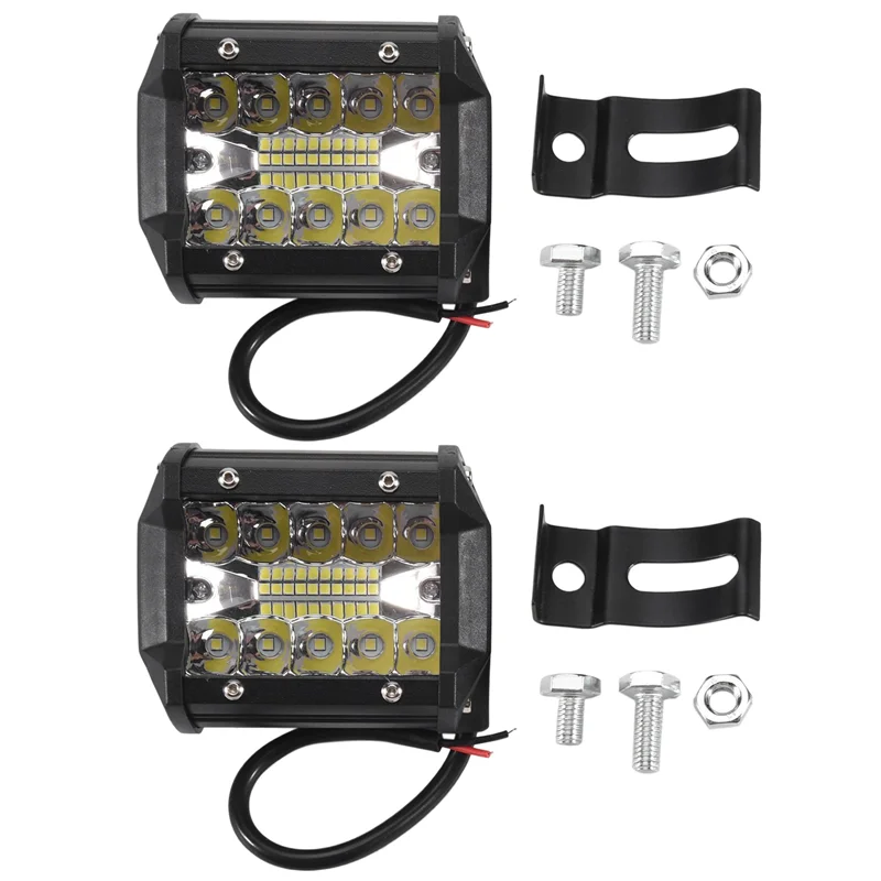 

4 Inch LED Combo Work Light Off-Road Driving Fog Lamp Waterproof For Truck Boat Car SUV (2 Pack)