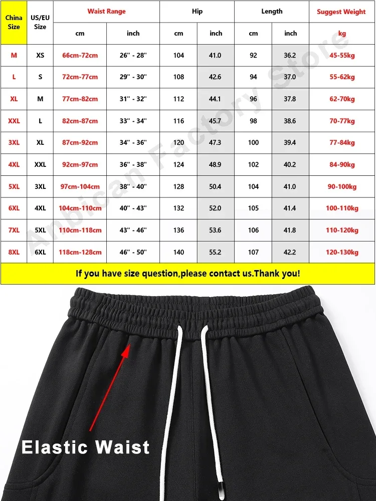 New Men\'s Sweatpants Jogging Pants Fashion Letters Hip Hop Street Pants Men\'s Casual Cotton Slacks 8XL  Joggers Men  Tracksuits