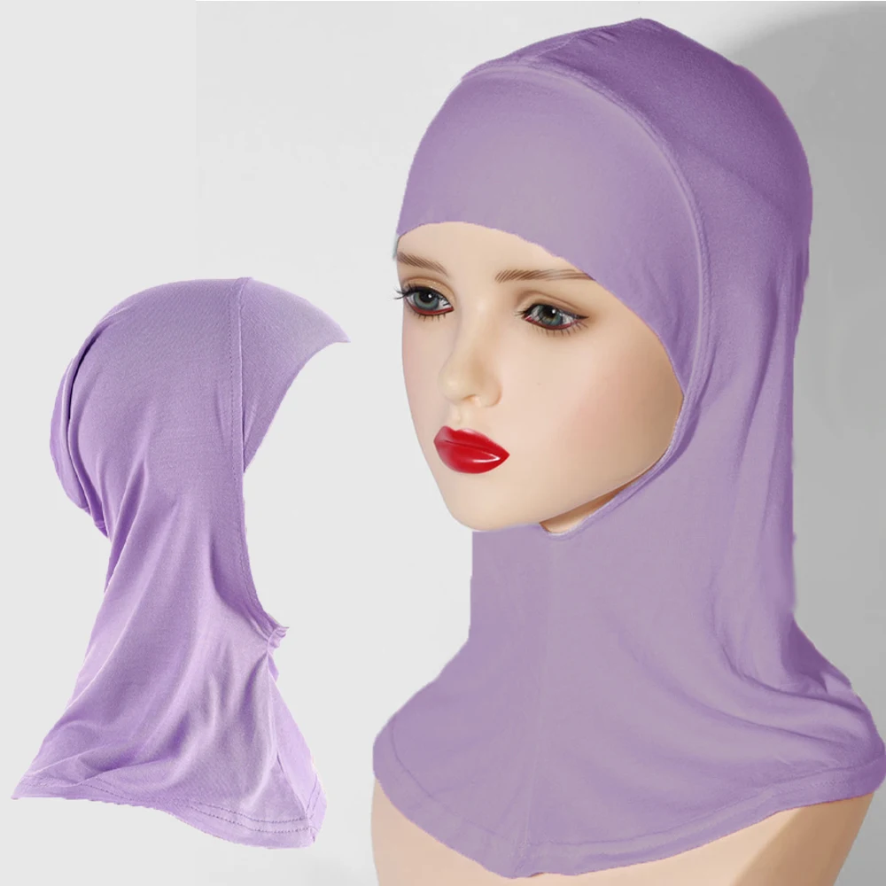 RIMAIRE Cotton Muslim Hijabs For Women Pure Color Islam Modal Hijab Soft Elastic And Comfortable Headscarf Inner Undercap