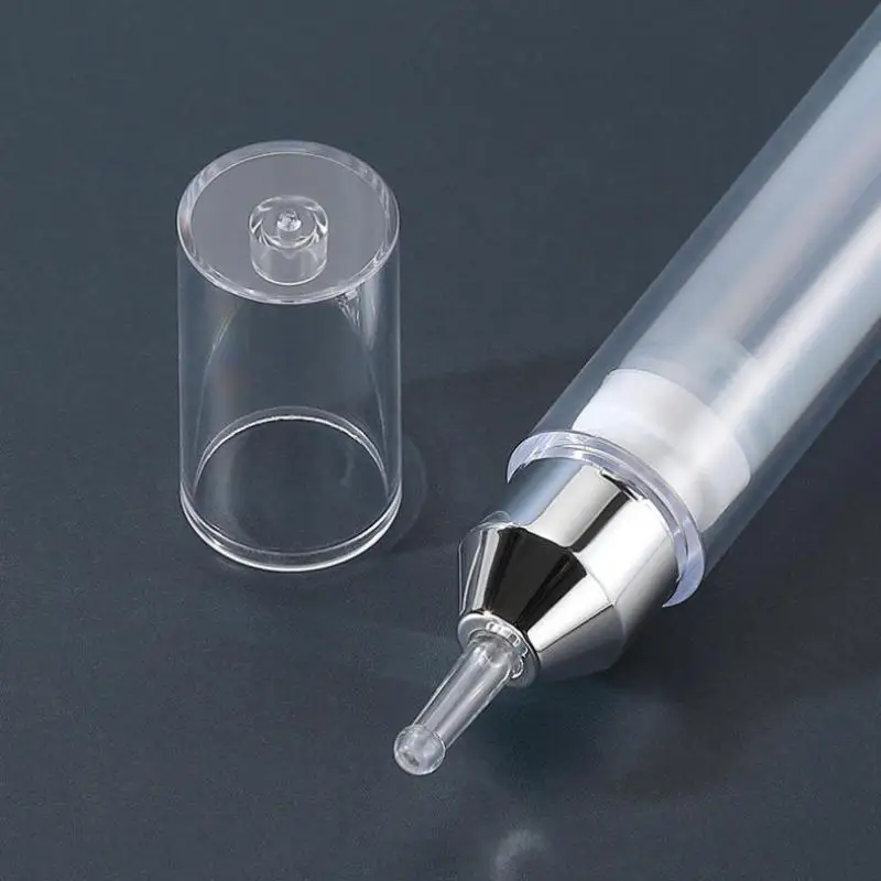 1 Stück nachfüllbarer Reise-Druckbehälter 5/10/15ml Leere DIY Airless-Spritze Hochwertige Pumpe Augencreme Ätherisches Öl Flasche – Detail 6