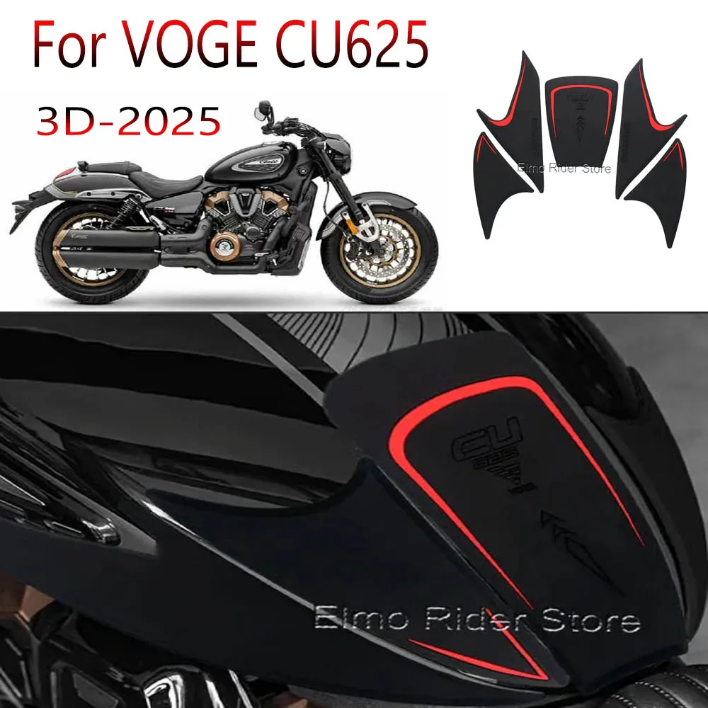

Для VOGE CU625 2025 мотоциклетная наклейка, защитные наклейки на топливный бак, водонепроницаемая и противоскользящая резиновая защита