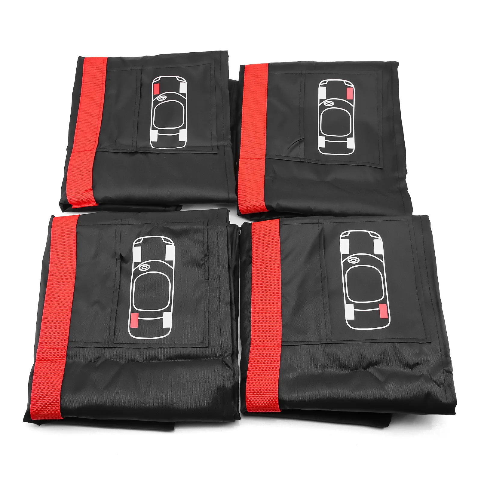 New 4Pcs/Set Car Spare Tire Cover Auto Wheel Tires Storage Bags Tyre Waterproof Polyester Bag Dust-proof Protector Styling