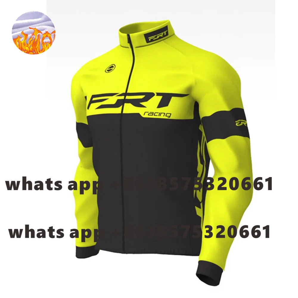 

Winter Cycling Jacket Mens Thermal Fleece Cycling Long Sleeve Jacket Ciclismo Hombre Invierno MTB Road Bike Team Thermal Coat