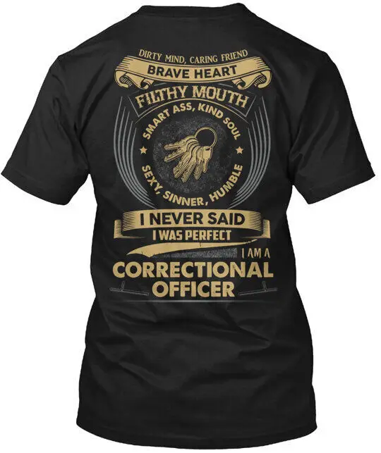 

Correctional Officer T-shirt Made in the USA Size S To 4XL