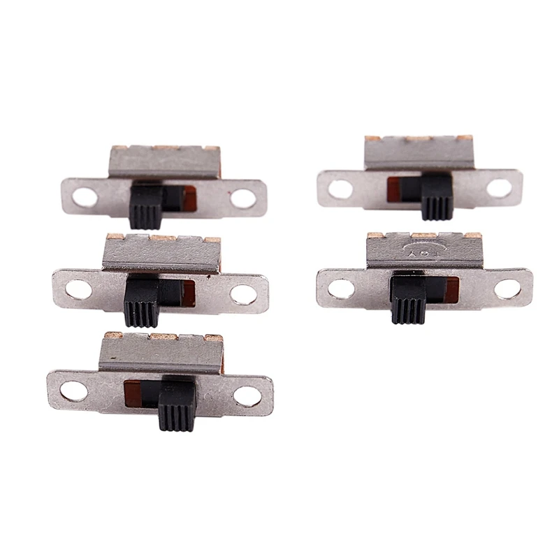 10 Pcs X On-Off 2 Position SPDT 1P2T Panel Mini Slide Switch Solder Lug SS12F15G3