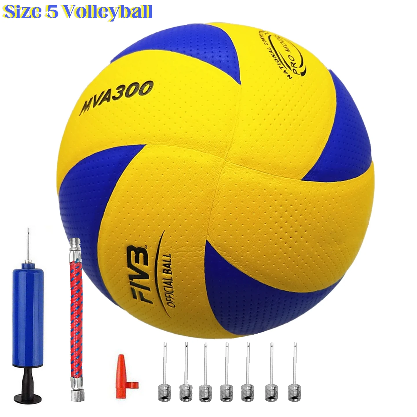 Palla in pelle PU Taglia 5 Concurso di pallavolo Soft Touch Indoor Outdoor Sport Palestra Allenamento Pallavolo MVA300 V300W V200W