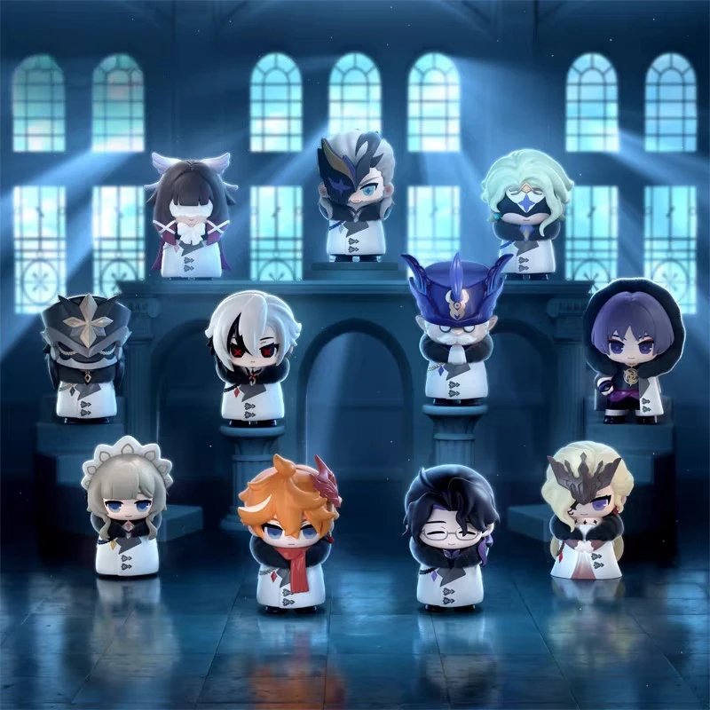 

Genshin Impact Fatui Harbingers Chibi Blind Box, Random Collectible Figure Set, Cute Animated Anime Figures Collection for Fans
