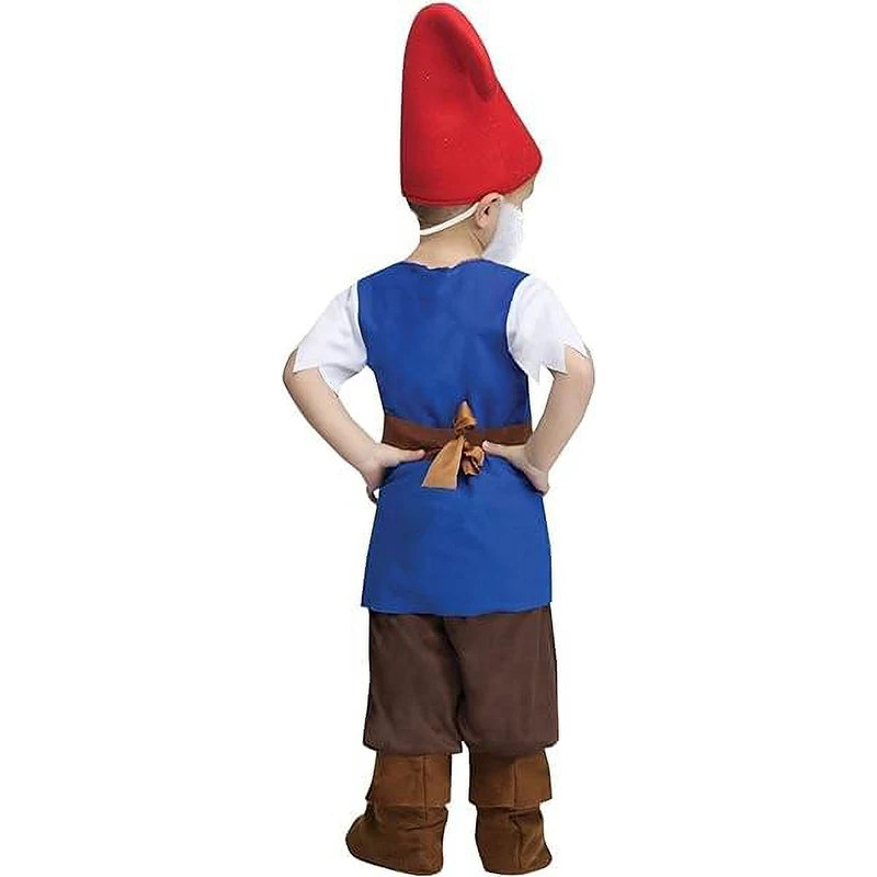 2025 New Arrival Child Boy Bearded Elf Suit Christmas Halloween Dress Up Garden Gnome Toddler Costume