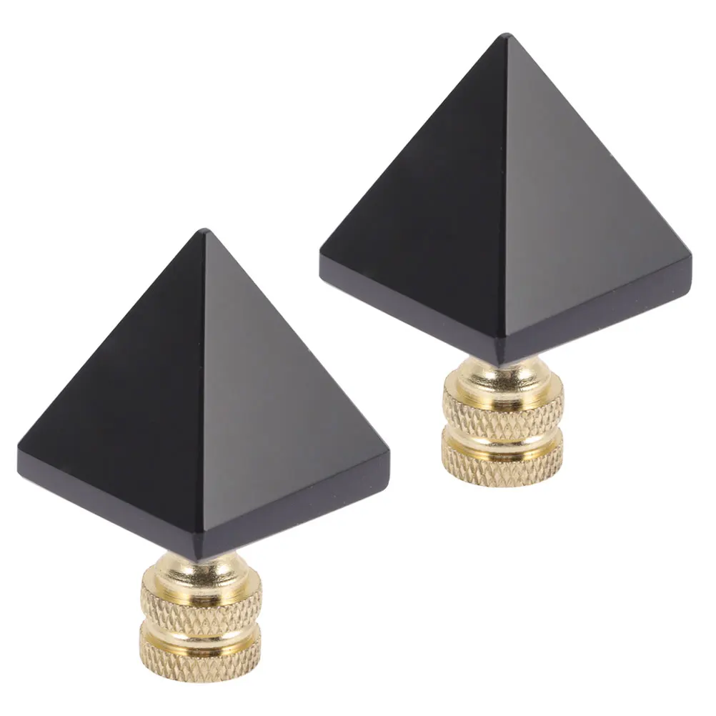 

2pcs Finials Caps Decoration For Lamp Shade Retro Light Knob Metal Lampshade Holder Solid Lamp Parts Weather Resistant Modern