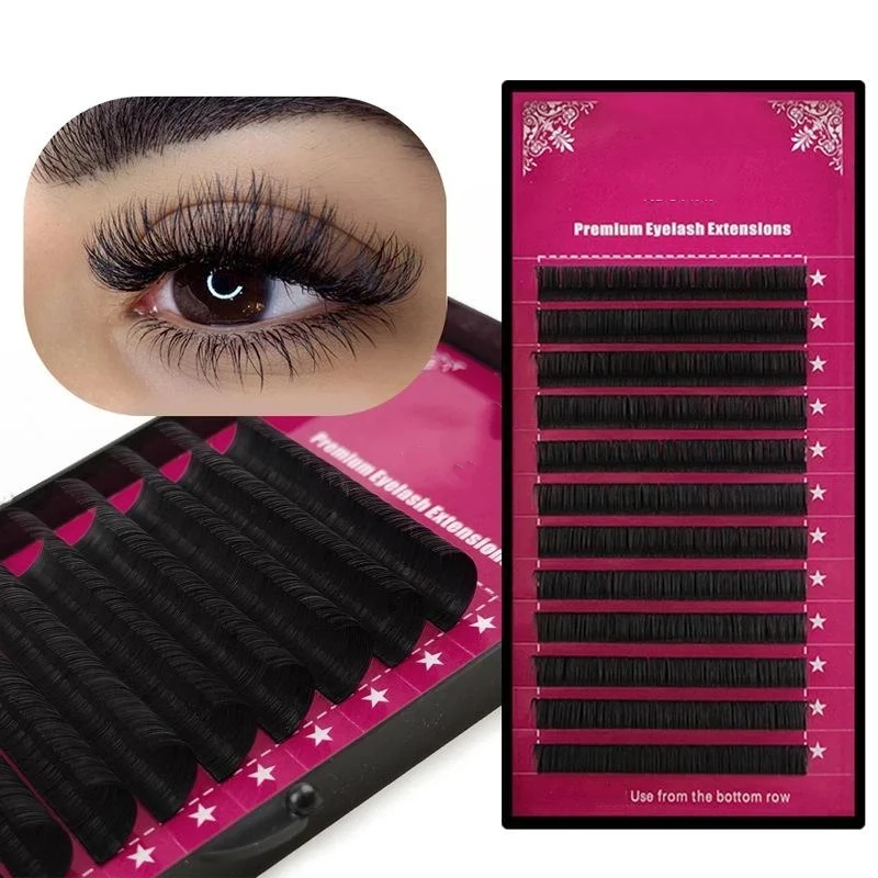【M】Eyelash Extension Individual Mix Size Mink Eyelashes Premium Volum Lashes Tary Natural Fluffy False Eyelash Eye Beauty Makeup