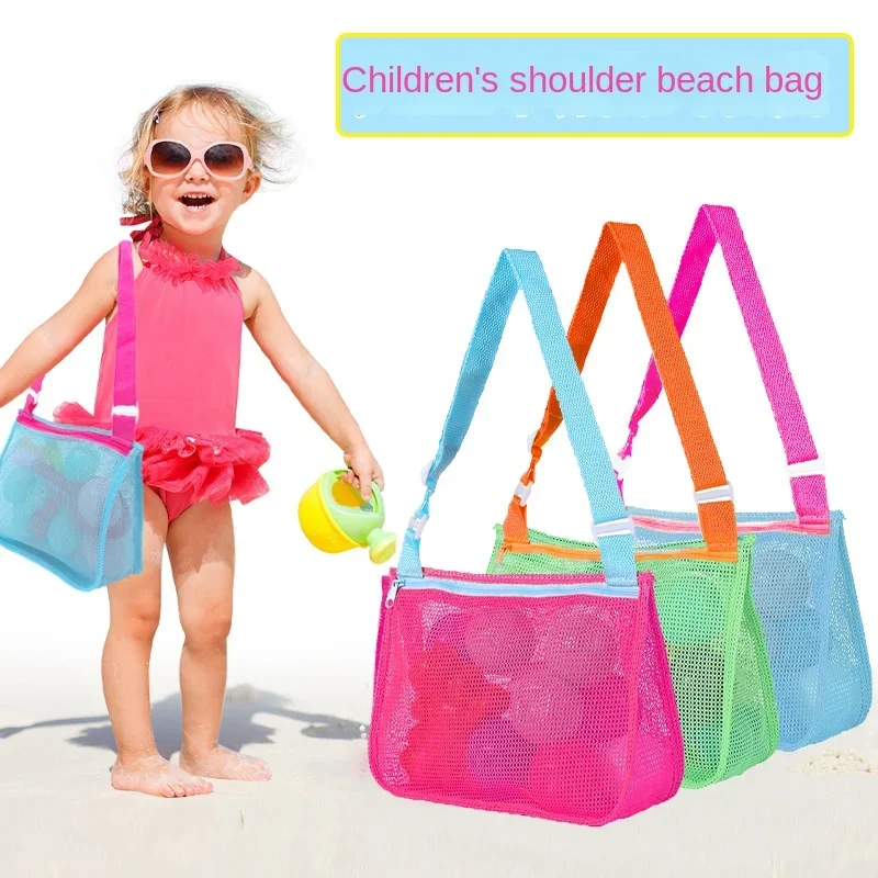 Children\'s Toy Storage Bag Travel Travel Beach Bag Hollow Can See Through The Beach Net Bag Shoulder Bag