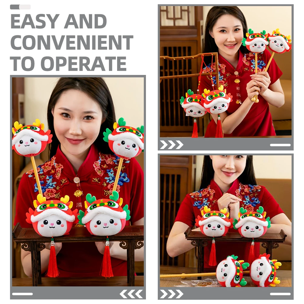 

1pc Handheld Chinese Dragon Style Cartoon Massage New Year Decoration Tool Lightweight Portable Body For Muscle Back Handheld