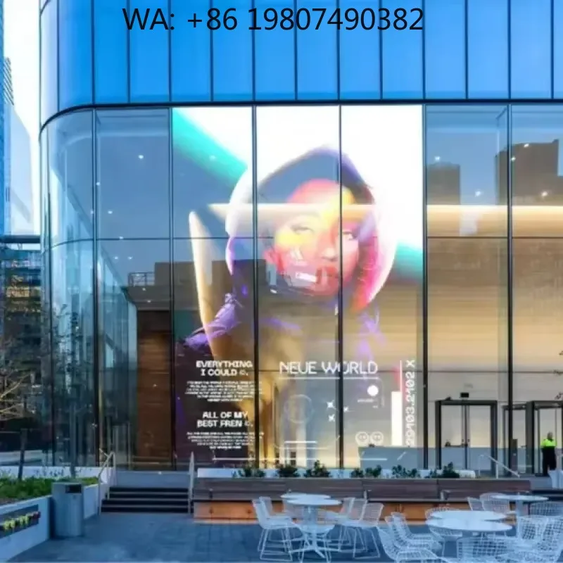 

Ultra Thin P3.9 P7.8 Mesh Transparent LED Display For Shopping Mall Glass