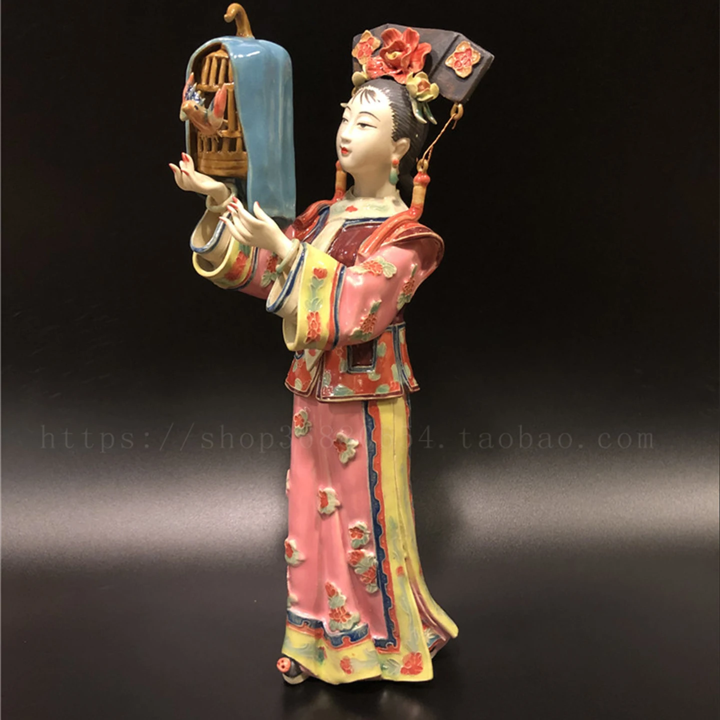 Ceramic Crafts Characters Chinese Style Home Living Room Jewelry Cute Simple Creative Ladies Ornament