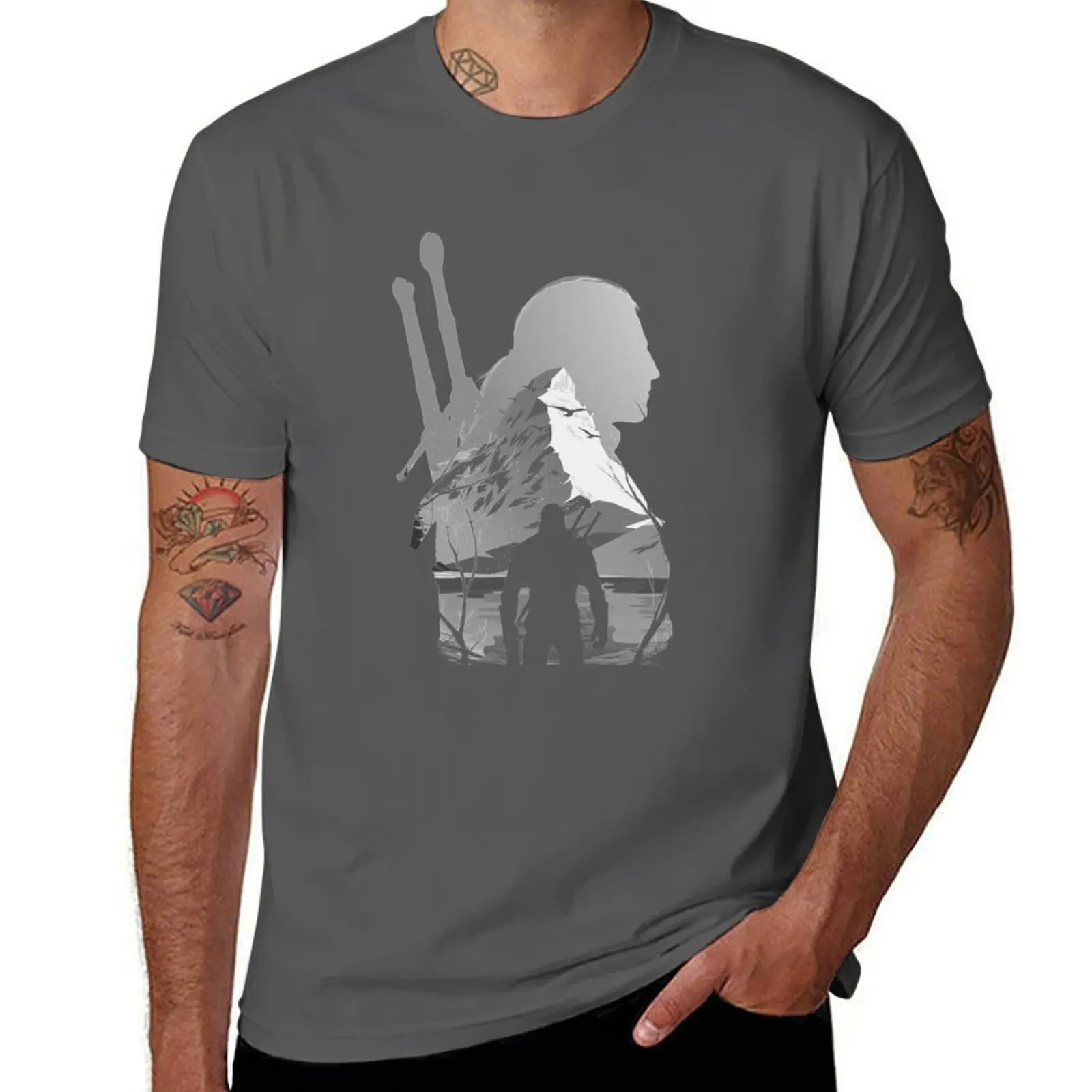 

The White Wolf T-Shirt Basic Short Sleeve T-Shirt for Men