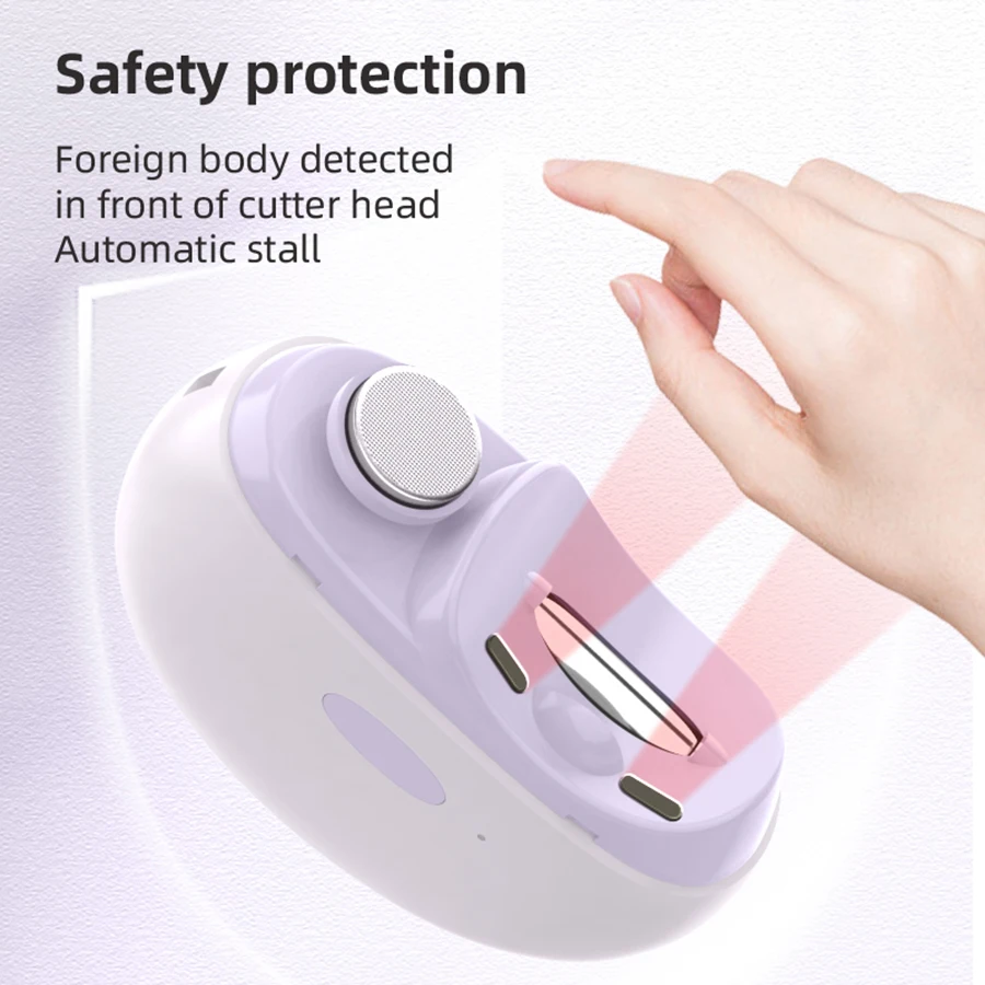 2 In 1 Elektrische Nagelknipper Manicure Anti-Splash Nail Trimmer Voor Baby Vinger Teen Schaar Pedicure Dikke Nagels cutter Gereedschap