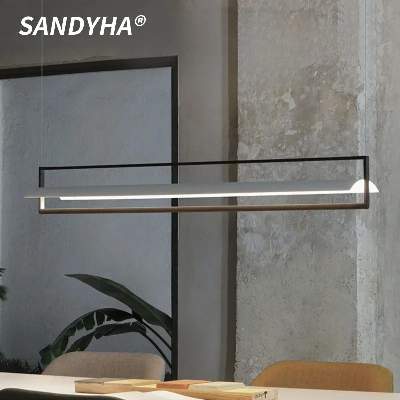 SANDYHA 모던하고 세련된 펜던트 조명 기구 주방 아일랜드 다이닝 룸 샹들리에 스타일리시한 홈 데코 공간을 밝게 해줍니다