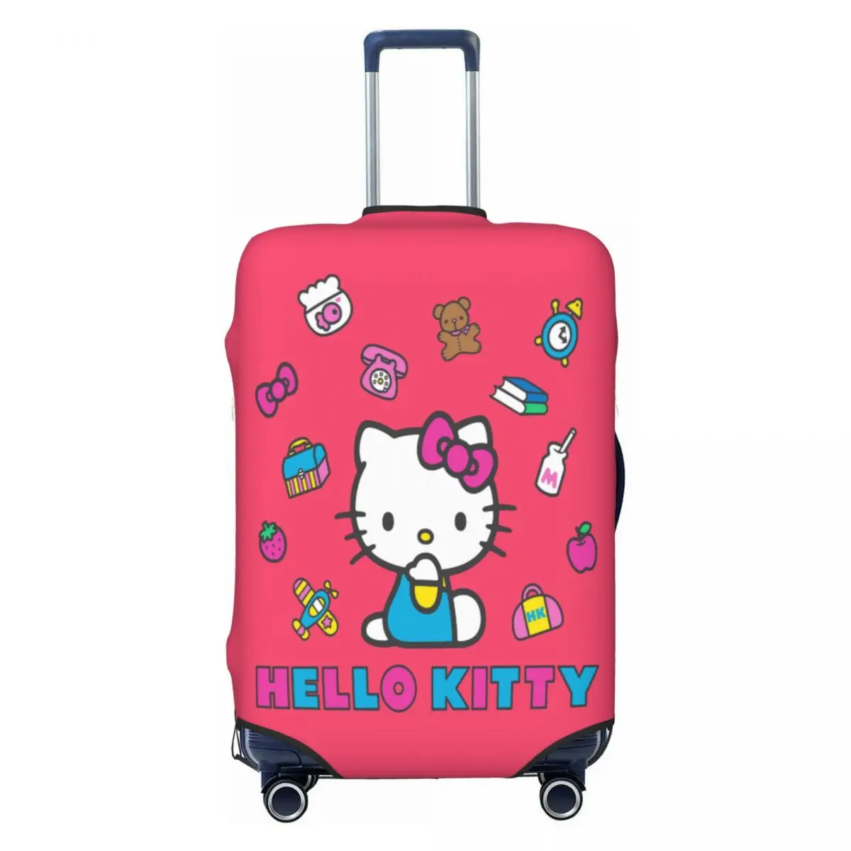 

Custom Cartoon Hello Kitty Cat Luggage Cover Protector Cute Anime Kitten Travel Suitcase Covers for 18-32 Inch