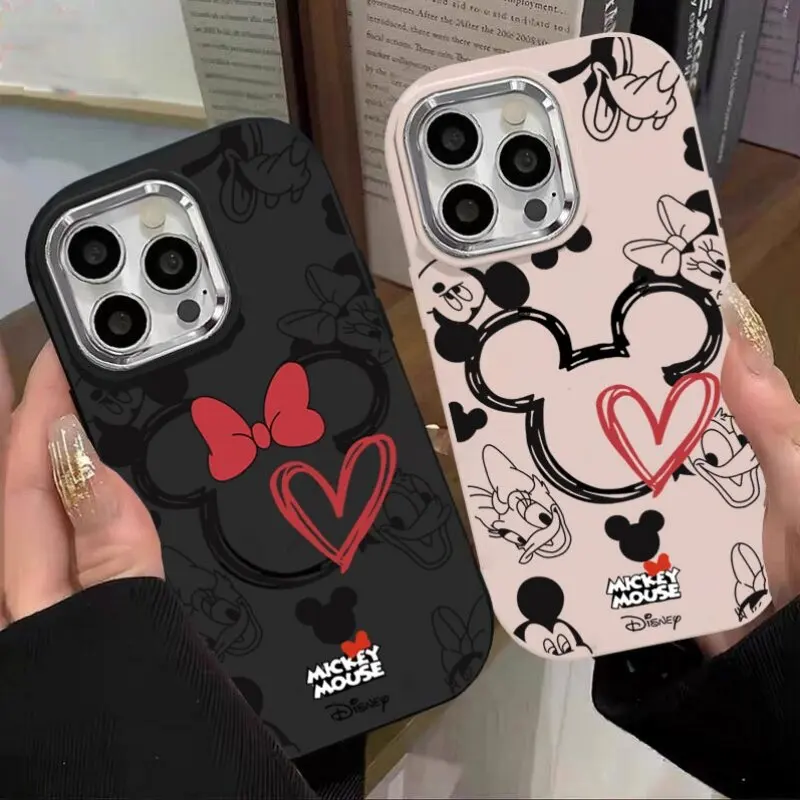 جميل ميكي ميني ماوس جراب هاتف ل ممن لهم A3X A3 برو A31 A52 A35 A15 A16 A36 A76 A17 A55 A18 A38 A58 A57 A78 A98 A54 غطاء